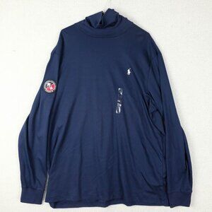 Polo Ralph Lauren Sweater Mens XXL 2XL Navy Blue Downhill Racing Athletic
